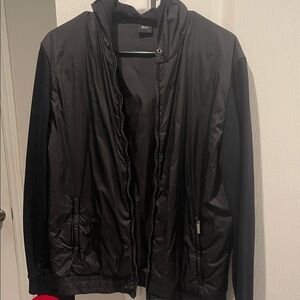 Hugo Boss Men's Black Windbreaker Jacket